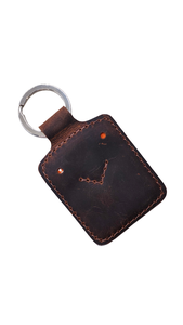 Leather Metal Keychain with Zinc Alloy <b>Key</b> <b>Ring</b> for Promotional Gift Pendant Accessory - Product Image 2