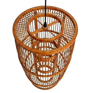 Lámpara colgante de bambú hecha a mano, ecológica, de madera tejida, para decoración de techos en restaurantes, hoteles y hogares. - Product Image 3