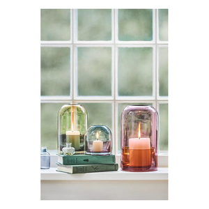 Petit pot à bougie en verre décoratif pour bougies chauffe-plat, idéal pour la maison, les mariages, les fêtes et la décoration d'événements - Product Image 2