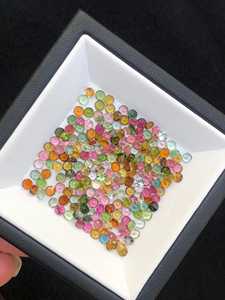 Tourmaline Verte Naturelle Taille Brillante 2,00 Carats Taille Calibrée Pierres Libres Clarté Impeccable pour Fabrication de Bijoux Bagues Pendentifs Boucles d'Oreilles - Product Image 5
