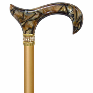 Conception élégante et fonctionnelle : la canne de marche en résine et en bois est parfaite pour les personnes âgées - Product Image 3