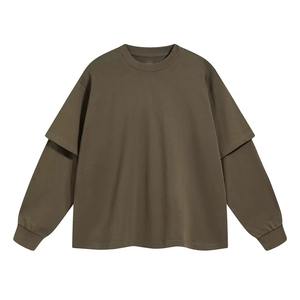 Fabricant de t-shirts pour hommes à double couche avec logo personnalisé, vêtements décontractés tendance |   Couche intérieure douce au toucher avec tissu extérieur résistant - Product Image 1