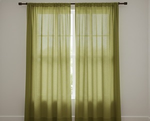 Rideau sur mesure 100 % coton à passe-tringles, imprimé avec logo personnalisé, moderne, pour fenêtre, utilisation toutes saisons, pour la maison - Product Image 1