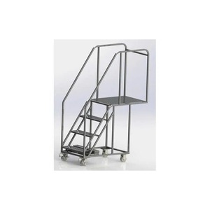 OEM Dup_LP0074 3-<b>Step</b> Lock Folding Rolling <b>Ladder</b> 150kg Load Capacity - Product Image 4