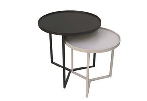 Ensemble de table basse en métal Lumetal de luxe moderne - Multifonctionnel, mobile, facile à assembler pour le salon et la chambre à coucher, décoration intérieure - Product Image 2