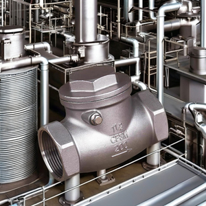 วาล์วกันกลับแนวนอนคุณภาพดีที่สุด ทำจากสแตนเลส 304 เกลียวขนาด 1 นิ้ว ทนทานต่อการกัดกร่อน ทนแรงดันสูง สำหรับน้ำ สำหรับอุตสาหกรรมน้ำมัน - Product Image 2