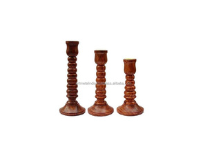 Tempat Lilin Kayu Desain Baru Buatan Tangan Pemegang Lilin Kayu Dalam Tampilan Baru untuk Dekorasi Rumah