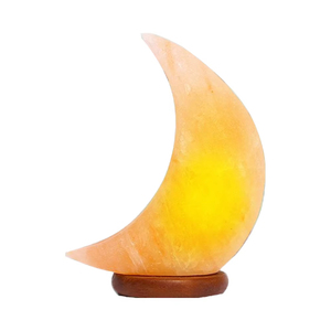 Custom Logo Himalayan <b>Moon</b> Salt Lamp Premium <b>Moon</b> Shaped Natural <b>Crystal</b> Accent Lamp with OEM Size Private Label Wholesale - Product Image 6