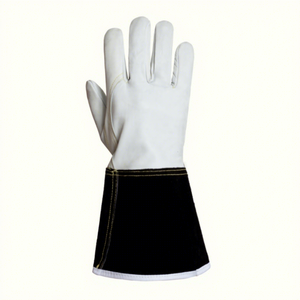 Gants de soudage TIG OEM de qualité supérieure en cuir de vachette pleine fleur, ignifuges, anti-chaleur, anti-coupure, personnalisables, haute qualité - Product Image 2