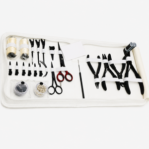 Kit Profesional de Herramientas para Extensiones de Cabello AB Luxury Black Soft, Juego Completo de Herramientas de Salón de Acero Inoxidable Premium, OEM Disponible - Product Image 1