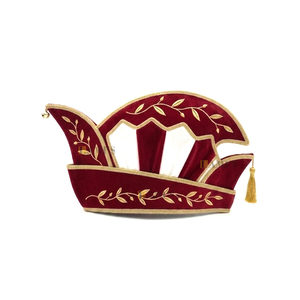 Gorro de Carnaval Tradicional de Primera Calidad con Borla, Gorro de Carnaval Bordado a Máquina para Disfraces - Product Image 1