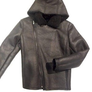 Premium Genuine Leather Shearling Aviator <b>Jacket</b> Men Soft <b>Sheepskin</b> Fur Winter Coat Warm Elegant Durable Outerwear Fit - Product Image 3