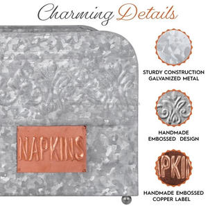 แคดดี้ช้อนส้อมโลหะชุบสังกะสีสีขาวอุปกรณ์ทำอาหารของตกแต่งห้องครัวบ้านไร่แบบทันสมัย - Product Image 4