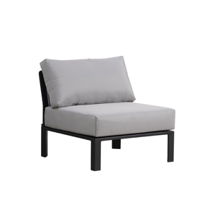 Canapé d'extérieur modulable en mousse avec structure métallique, durable, pour hôtels, appartements et villas - Product Image 2