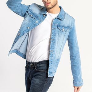 2024 Vintage High Quality Denim Jackets for <b>Men</b> New Fashion Plain Jeans Jackets Wholesale Online Sale for Winter Season - Product Image 3