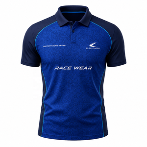Polo de course pour équipe, 100 % polyester, impression par sublimation intégrale, vêtements de sport, polos de course, polo de Formule 1, polo de course personnalisé - Product Image 3
