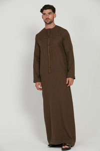 Jubba Musulmana Tradicional para Hombre, Hecha con Tela Suave, Colección Festiva, Diseño Único, Elegante, Largo hasta el Suelo, para Adultos - Product Image 5