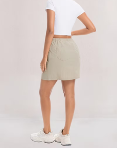 Ribbed Knit Mini <b>Skirt</b> for Women High Waist Casual <b>Stretch</b> Skater <b>Skirt</b> Washable Anti Pilling Spring Fall - Product Image 6