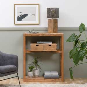 Consola Vandana Elara Neo de madera maciza de acacia - Product Image 1