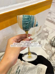 Copas de Cóctel Portátiles Hechas a Mano con Concha de Caracol, Capacidad de 150-200 ml, Copa de Martini para Bodas, Vaso para Cócteles, Regalo de San Valentín - Product Image 6