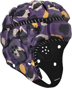 Casque rembourré souple, protège-tête de football américain 7v7 avec bandes réfléchissantes, casquette de rugby pour gardien de but, hockey - Product Image 4