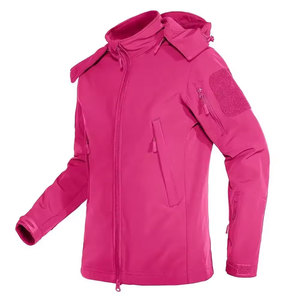 Veste en polaire bleue pour homme Econex Sports, à capuche, fermeture éclair intégrale, col montant, imperméable, coupe-vent, vêtements décontractés pour l'extérieur, coupe régulière - Product Image 5