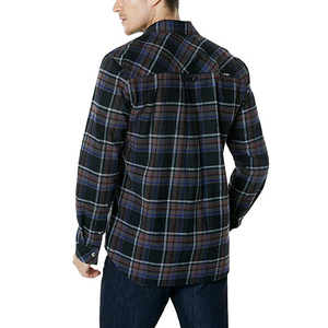 เสื้อเชิ้ตแขนยาวลายสก็อตผู้ชาย ทรงปกติ สวมใส่สบาย ผ้าฝ้ายทอลาย - Product Image 3