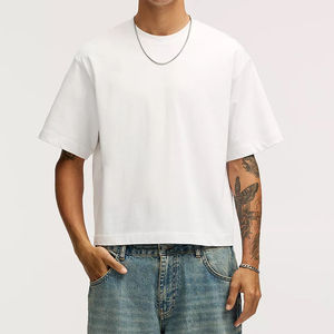 Camisetas Negras Lisas Extra Grandes de Nuevo Estilo al por Mayor, Camisetas Casuales para Hombre Hechas en Pakistán de Secado Rápido 100% Algodón - Product Image 1