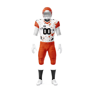 Uniforme de Fútbol Americano Personalizado de Manga Corta, Ligero y Transpirable, de Malla, Talla Grande, Color Liso, Alta Calidad, 100% - Product Image 1