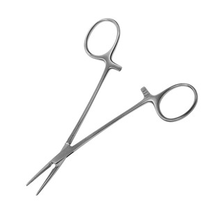 Pinces à moustiques Halsted de haute qualité 14 cm, pointe fine droite, mâchoire dentelée, en acier inoxydable, pince hémostatique chirurgicale certifiée CE - Product Image 4