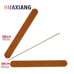 Lima de uñas profesional de doble cara, herramientas de manicura, limas de uñas de madera, grano 80/80, para salón de uñas, alta calidad, para acero inoxidable. - Product Image 6