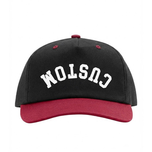 Casquettes de baseball de haute qualité à 5 panneaux, logo inversé, bicolores, visière incurvée, structure structurée, pour le quotidien, le camping, unisexe - Product Image 1