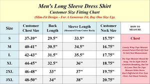 Camisa de Vestir Casual para Hombre, Corte Moderno y Ajustado, Manga Larga, Cuello con Botones, Elegante, Transpirable, Cómoda, Estilo Casual Inteligente para Oficina - Product Image 4