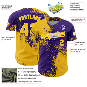 Maillot de baseball grande taille, dernier style, design personnalisé, sublimation, respirant, 100% polyester, livraison directe d'usine - Product Image 3