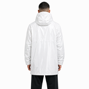 Wholesale <b>White</b> Hooded Nylon <b>Jacket</b> Long <b>Waterproof</b> Windbreaker Streetwear Y2K Custom OEM USA Bulk Apparel Wear men's <b>jackets</b> - Product Image 2
