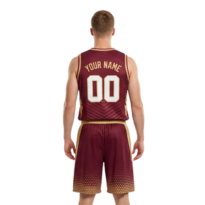 Uniformes de Baloncesto Chevron para Hombre, Jersey sin Mangas con Cuello en V y Pantalones Cortos Holgados a Juego, con Nombres de Equipo y Números de Jugador Personalizados - Product Image 2
