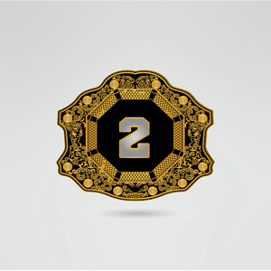 Ceinture de championnat de lutte en cuir noir avec plaque dorée – Équipement sportif - Product Image 4