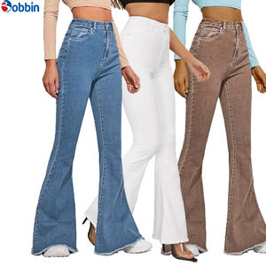 Pantalones Vaqueros Acampanados de Tallas Personalizadas para Mujer, Estilo Femenino, Nuevos Jeans Elásticos Transpirables de Tallas Grandes - Product Image 5