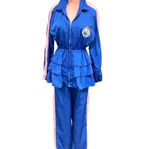 Conjunto de Chaqueta con Peplum para Mujer, Manga Larga, Cierre Frontal con Cremallera, Traje Deportivo Informal de Dos Piezas, Ropa Deportiva, Logotipo Personalizado, Venta al Por Mayor - Product Image 5