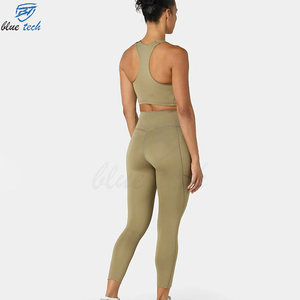 Women Fitness Yoga Set Activewear Sports <b>Bra</b> and High Waist Leggings Gym Clothing Custom Logo & Design OEM Service - Product Image 4