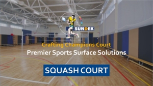 Revêtement de sol sportif Sundek en bois pour terrain de squash intérieur, surface antidérapante, prix de gros - Product Image 6