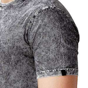 เสื้อยืดผู้ชายผ้าฝ้าย 100% คุณภาพดีที่สุด สไตล์ใหม่ ทรงหลวม ล้างสีแบบแอซิดวอช รับสกรีนโลโก้ เสื้อยืดใส่สบายสำหรับฤดูร้อน เสื้อยืดล้างสีแบบแอซิดวอชสำหรับผู้ชาย - Product Image 6