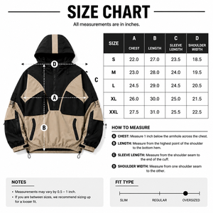 Wholesale Custom Panelled Pullover Quarter Zip <b>Techwear</b> Outerwear Outdoor Drawcord Hem Sleeve Compartments Relaxed Fit <b>Jacket</b> - Product Image 5