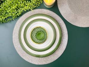 Embroidered Bohemian <b>Round</b> Polyester Cotton Table Placemat-Elegant Luxury Dining <b>Mat</b> Washable & Eco-Friendly Handmade - Product Image 3