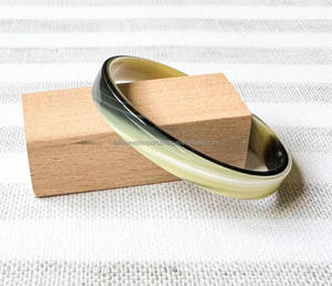 Pulsera de cuentas de cuerno de búfalo natural de diseño vintage, joyería de moda con brazalete lacado, brazalete de cuerno de Falak World Expoer - Product Image 4