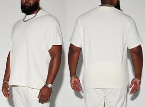 Nouvel Arrivage T-shirt Homme Uni 100% Coton Tricoté 200g Écologique Personnalisé à Bas Prix Très Vendu - Product Image 6