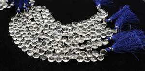 Cuentas de Cuarzo Cristal Natural AAA en Forma de Corazón de 8-9MM, Cuentas de Cuarzo Cristal Facetadas en Forma de Corazón para la Fabricación de Joyería - Product Image 3