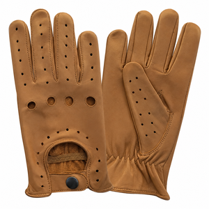 Premium <b>Full</b> Finger Leather Driving Gloves Wholesale Custom Made Waterproof Winter Non <b>Slip</b> Gloves for Men - Product Image 1