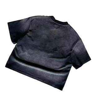 T-shirts Streetwear Vintage en Coton 100% de Haute Qualité, Délavés à l'Acide, Effet Vieilli, Séchage Rapide, Personnalisables - Product Image 2
