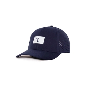 Casquette de golf respirante perforée au laser à marque privée, structurée 5 panneaux, avec patch logo personnalisé, ajustable, haute performance, Vietnam - Product Image 2